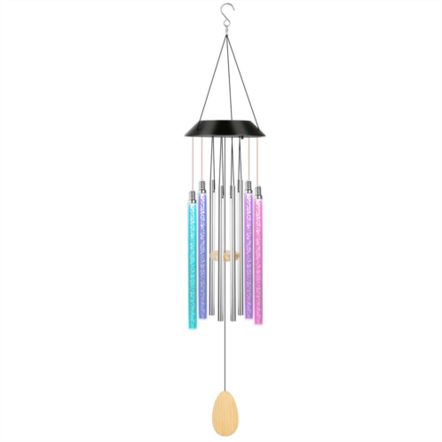 Eggracks By Global Phoenix Solar Wind Chime Lights 7 Color Changing Decorative Lamp Ip65 Hanging String Lights