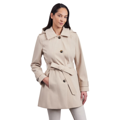 Womens London Fog Single Breasted Trench Coat
