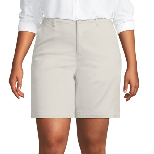 Plus Size Lands End Classic 7 Chino Shorts