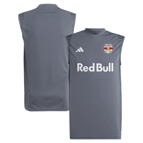 Unbranded Mens adidas Gray New York Red Bulls 2024 Sleeveless Training Jersey