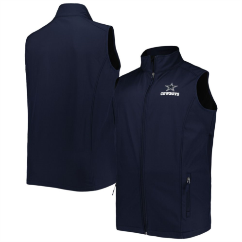 Mens Dunbrooke Navy Dallas Cowboys Big & Tall Archer Softshell Full-Zip Vest