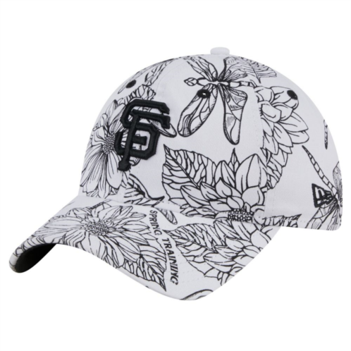 Mens New Era White San Francisco Giants Spring Training 9TWENTY Adjustable Hat