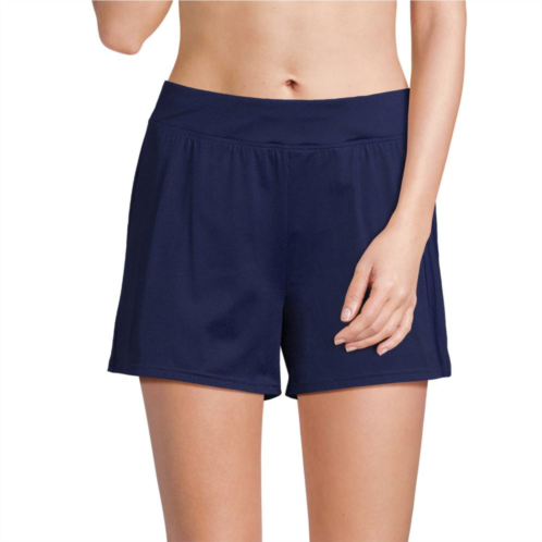 Petite Lands End Chlorine Resistant 3 Swim Short with Smoothing Control