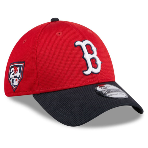 Mens New Era Red/Navy Boston Red Sox 2024 Spring Training 39THIRTY Flex Hat