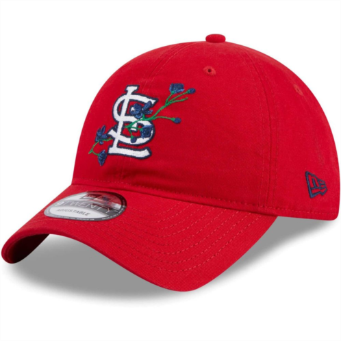 Womens New Era Red St. Louis Cardinals Game Day Bloom Branch 9TWENTY Adjustable Hat