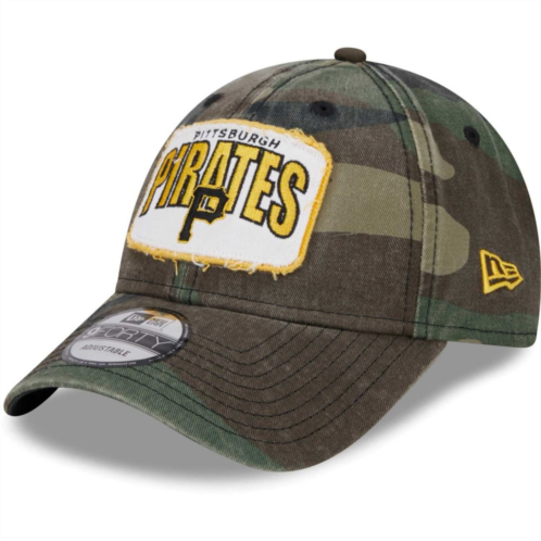 Mens New Era Camo Pittsburgh Pirates Gameday 9FORTY Adjustable Hat