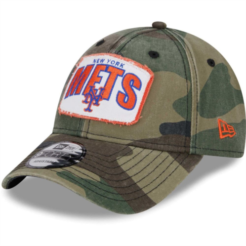 Mens New Era Camo New York Mets Gameday 9FORTY Adjustable Hat