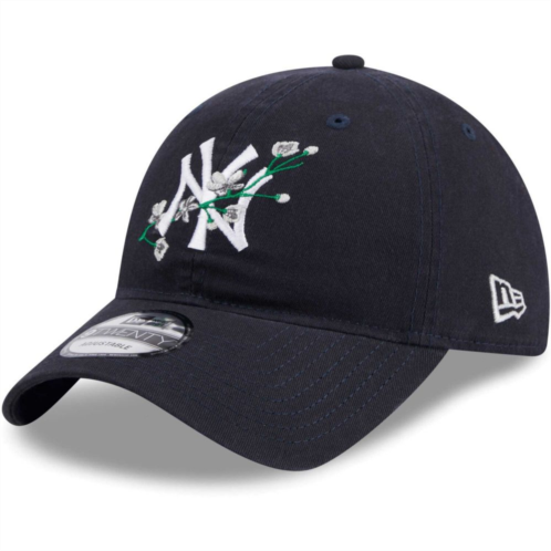 Womens New Era Navy New York Yankees Game Day Bloom Branch 9TWENTY Adjustable Hat