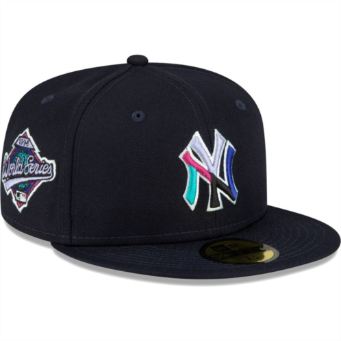 Mens New Era Navy New York Yankees 1996 World Series Polar Lights 59FIFTY Fitted Hat