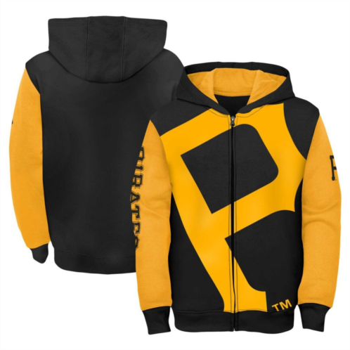 Unbranded Youth Fanatics Branded Black/Gold Pittsburgh Pirates Postcard Full-Zip Hoodie Jacket
