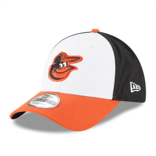 Mens New Era White Baltimore Orioles Logo League 9FORTY Adjustable Hat