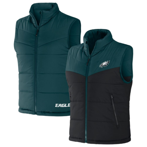 Mens NFL x Darius Rucker Collection by Fanatics Midnight Green Philadelphia Eagles Colorblocked Full-Zip Vest