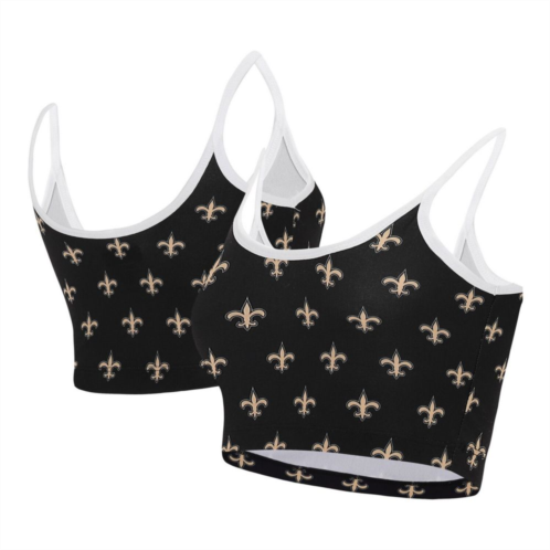 Unbranded Womens Concepts Sport Black New Orleans Saints Gauge Lounge Bralette