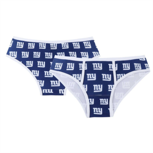 Unbranded Womens Concepts Sport Royal New York Giants Gauge Allover Print Knit Panties
