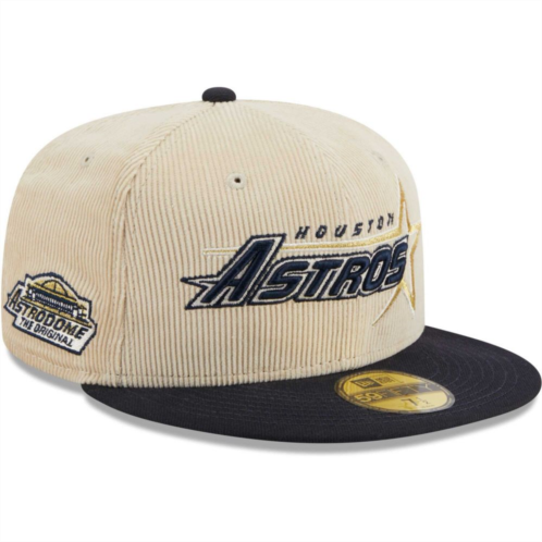 Mens New Era White Houston Astros Corduroy Classic 59FIFTY Fitted Hat