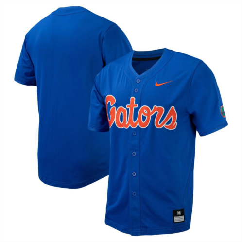 Nitro USA Mens Nike Royal Florida Gators Replica Full-Button Baseball Jersey
