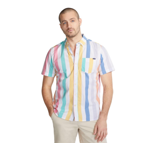 Mens Chubbies The Colors of The Wind Woven Short Sleeve Button-Down Shirt