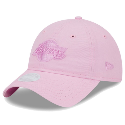 Womens New Era Pink Los Angeles Lakers Colorpack Tonal 9TWENTY Adjustable Hat
