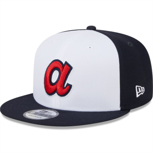 Mens New Era White Atlanta Braves 2024 Batting Practice 9FIFTY Snapback Hat