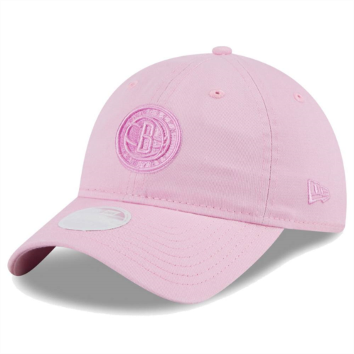 Womens New Era Pink Brooklyn Nets Colorpack Tonal 9TWENTY Adjustable Hat