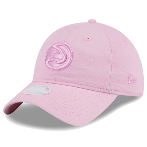 Womens New Era Pink Atlanta Hawks Colorpack Tonal 9TWENTY Adjustable Hat