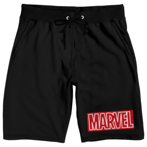 Mens Marvel Comics Logo Pajama Shorts