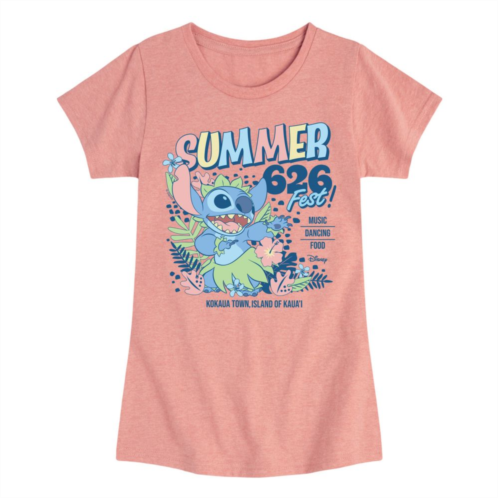 Disneys Lilo & Stitch Girls 7-16 Summer 626 Fest Graphic Tee