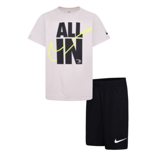 Boys 8-20 Nike 3BRAND by Russell Wilson All In Dri-FIT T-shirt & Athletic Shorts 2-piece Set