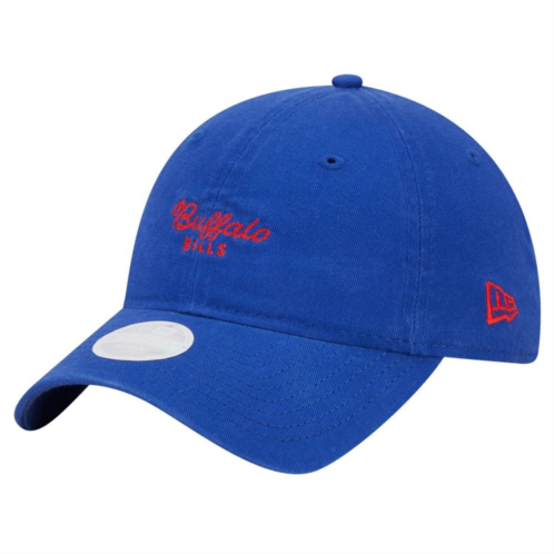 Womens New Era Royal Buffalo Bills Throwback Delicate 9TWENTY Adjustable Hat