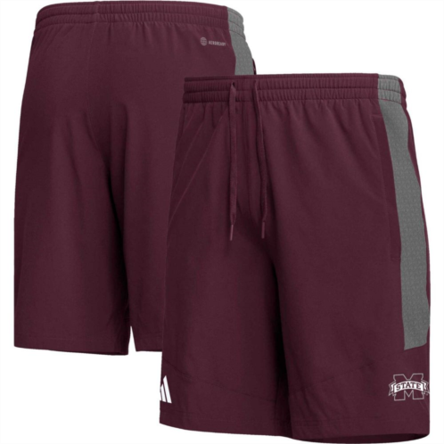 Unbranded Mens adidas Maroon Mississippi State Bulldogs AEROREADY Shorts