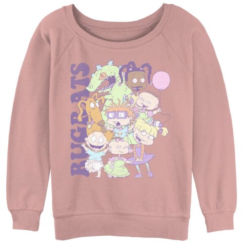 Nickelodeon Juniors Rugrats Playful Kids Slouchy Terry Graphic Pullover