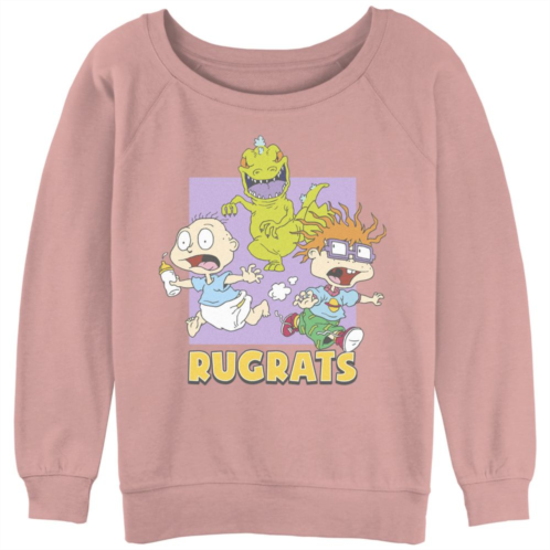 Nickelodeon Juniors Rugrats Running From Reptar Slouchy Terry Graphic Pullover