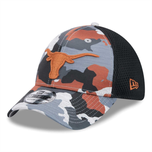 Mens New Era Camo/Black Texas Longhorns Active 39THIRTY Flex Hat
