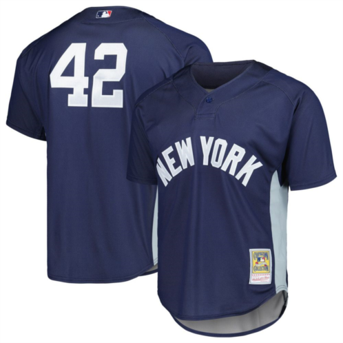 Mens Mitchell & Ness Mariano Rivera Navy New York Yankees Cooperstown Collection 2009 Batting Practice Jersey