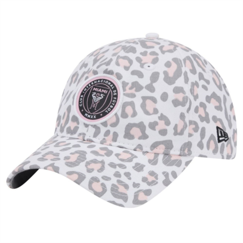 Womens New Era White Inter Miami CF Active 9TWENTY Adjustable Hat