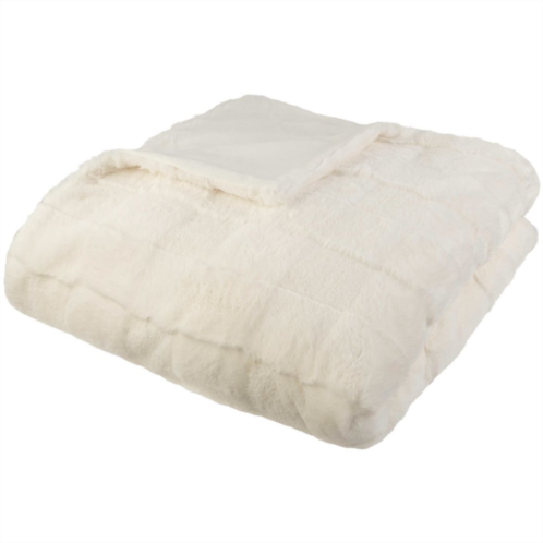 Lavish Home Faux Fur Throw Blanket