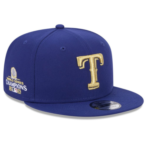 Mens New Era Royal Texas Rangers 2024 Gold Collection 9FIFTY Snapback Hat