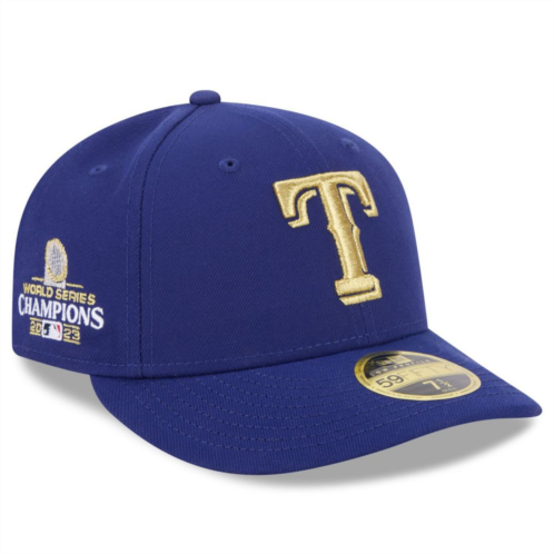 Mens New Era Royal Texas Rangers 2024 Gold Collection Low Profile 59FIFTY Fitted Hat