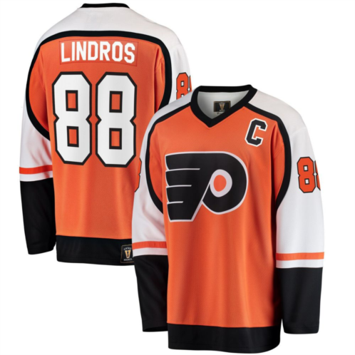 Unbranded Mens Fanatics Branded Eric Lindros Orange Philadelphia Flyers Premier Breakaway Retired Player Jersey