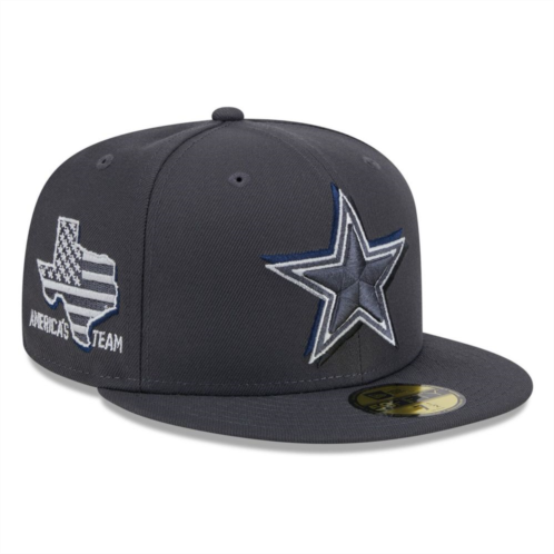 Mens New Era Graphite Dallas Cowboys Official 2024 NFL Draft On Stage 59FIFTY Fitted Hat