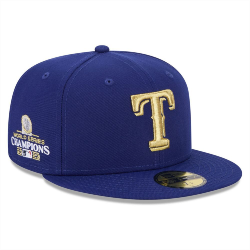 Mens New Era Royal Texas Rangers 2024 Gold Collection 59FIFTY Fitted Hat