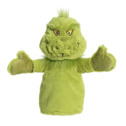 Aurora Medium Green Dr. Seuss 10 Grinch Hand Puppet Whimsical Stuffed Animal