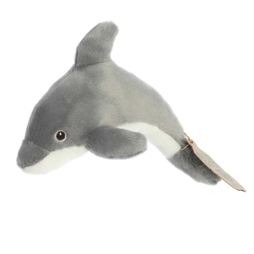 Aurora Small Grey Eco Nation Eco Softies 8 Dolphin Eco-friendly Stuffed Animal