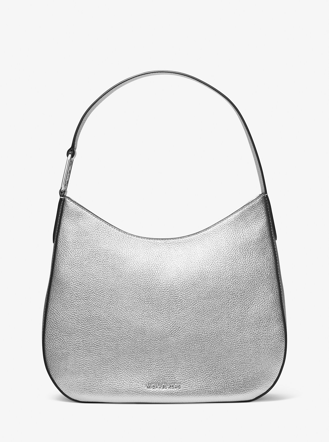 Michaelkors Kensington Large Metallic Leather Hobo Shoulder Bag