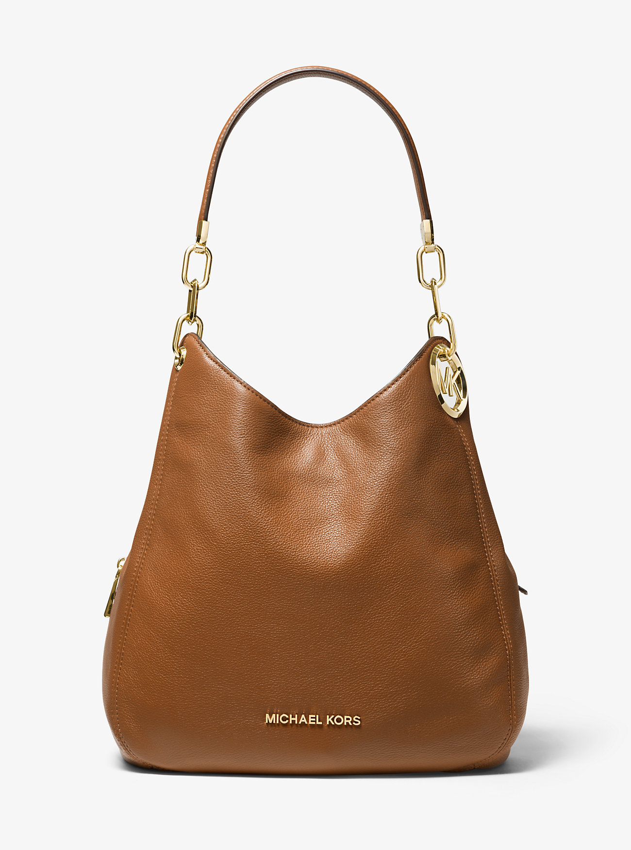 Michaelkors Lillie Large Pebbled Leather Shoulder Bag