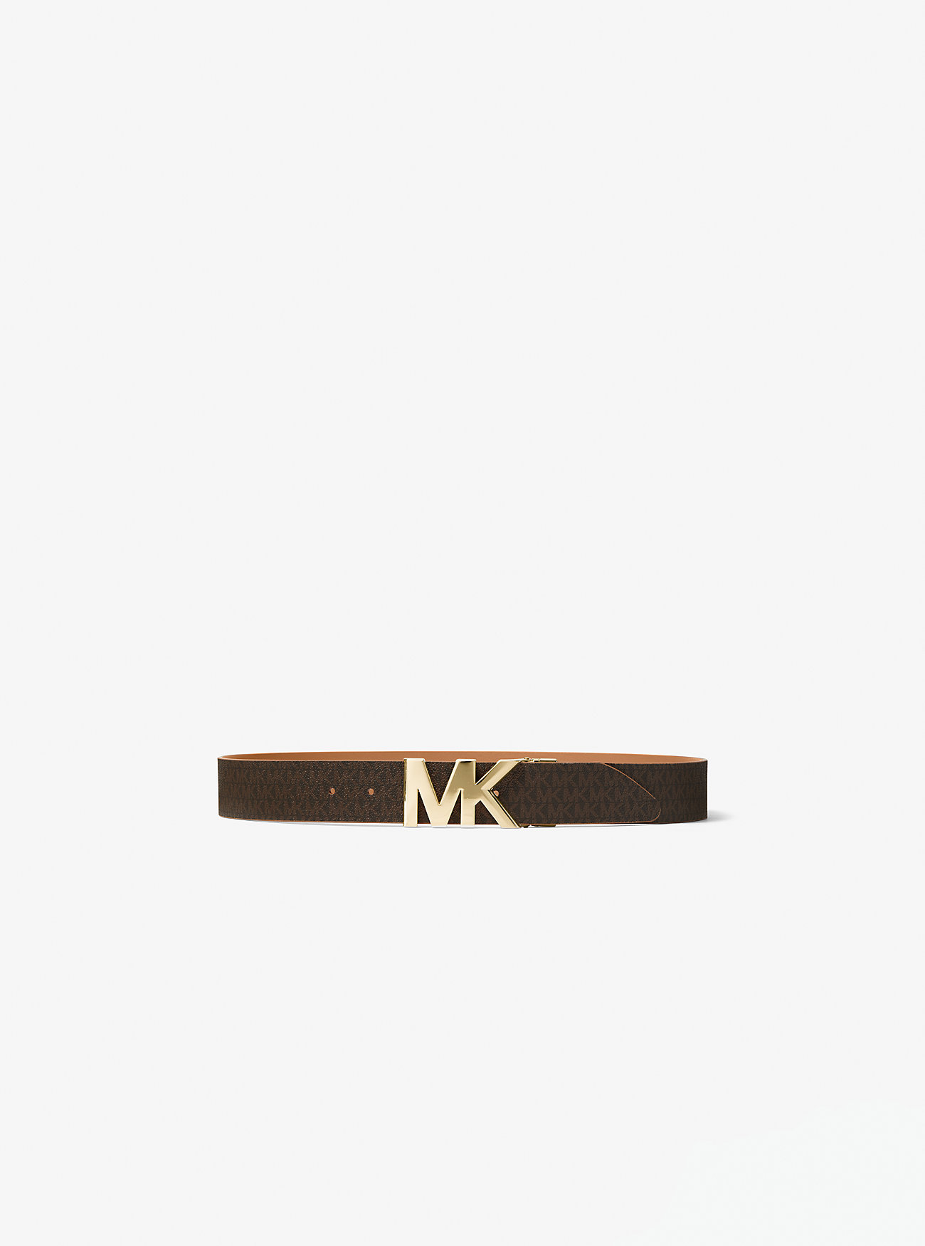 Michaelkors Reversible Logo and Leather Waist Belt