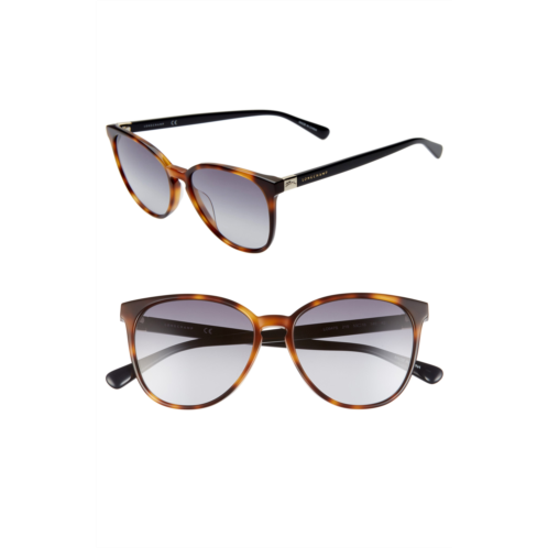 Longchamp Le Pliage 53mm Gradient Cat Eye Sunglasses