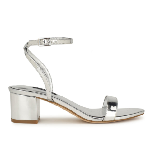 NINEWEST Allora Ankle Strap Block Heeled Sandals