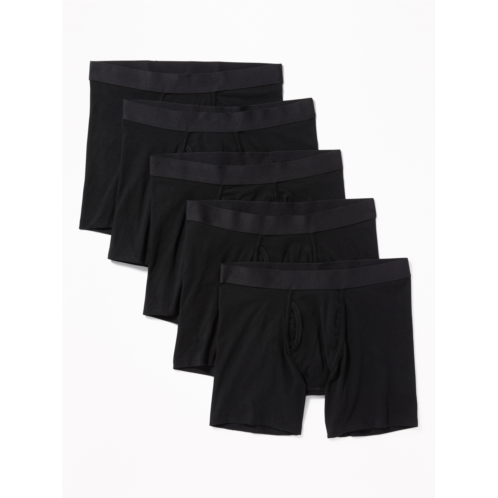 Oldnavy Soft-Washed Built-In Flex Boxer-Briefs Underwear 5-Pack -- 6.25-inch inseam