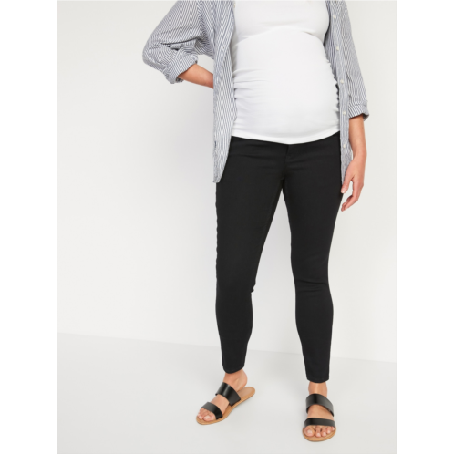 Oldnavy Maternity Rollover-Waist 360° Stretch Super-Skinny Jeans